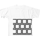 生物＝ケモノのヲ店の『９〼』カサネ All-Over Print T-Shirt