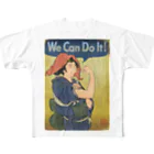 nidan-illustrationの"we can do it!"(浮世絵) #1 フルグラフィックTシャツ