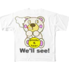 オリジナルデザインTシャツ　SMOKIN'の一服モクモックマ  白 All-Over Print T-Shirt