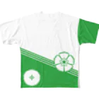がっきーのたばこ祭グッズショップのたばこ音頭柄Tシャツ（Lサイズ） All-Over Print T-Shirt