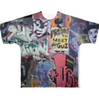 ねこらぶらぶこ♡のNZ sk8 park の wall art All-Over Print T-Shirt