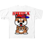 オリジナルデザインTシャツ　SMOKIN'のちんちん柴犬 All-Over Print T-Shirt