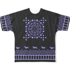 モノツクルヒト　Fuku～ふく～のモロッカン駈歩紫L、XLサイズ All-Over Print T-Shirt