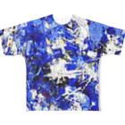 Takeo_HiraoのHirao_Blue_02 フルグラフィックTシャツ