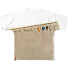 FutaseKuroのwhite boardの遺跡 All-Over Print T-Shirt