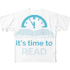 リラックス商会の本を読む時 フルグラフィックTシャツ