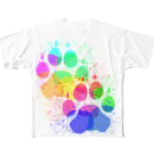 塗り絵工房の肉球 All-Over Print T-Shirt