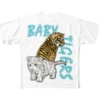 LalaHangeulのBABY TIGERS フルグラフィックTシャツ