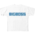 【何字ゃ文字屋】の「BIG BOSS」新ロゴ フォント All-Over Print T-Shirt