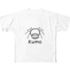 MrKShirtsのKumo (クモ) 黒デザイン All-Over Print T-Shirt