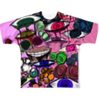 さんち屋　SUZURI支店の狂った空間 All-Over Print T-Shirt