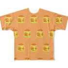 ナリさんのハンバーガー salmon All-Over Print T-Shirt