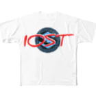 IOST_Supporter_CharityのIOST【ホッパーデザイン】（赤） フルグラフィックTシャツ