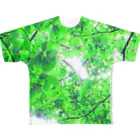 fée de la roseのVert frais フルグラフィックTシャツ