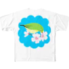 LalaHangeulの桜とメジロさん All-Over Print T-Shirt