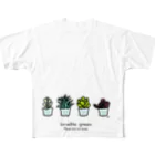 chizuruの多肉植物 フルグラフィックTシャツ