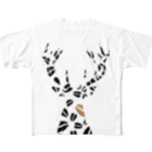 toejanssonのDeer フルグラフィックTシャツ