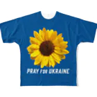 KUMANOSHIMBUN 熊野新聞社のPRAY FOR UKRAINE All-Over Print T-Shirt