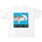 LalaHangeulのHammerhead shark(撞木鮫) フルグラフィックTシャツ