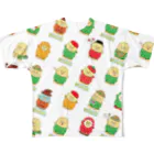 エツコロジーのおじゃもんくんだらけ All-Over Print T-Shirt