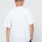 “すずめのおみせ” SUZURI店のWILD BIRB All-Over Print T-Shirt :model wear (back)