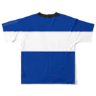 HAVE A BIKE DAY. ＠ SUZURIのHABDmoto(blue) All-Over Print T-Shirt :back