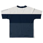 HAVE A BIKE DAY. ＠ SUZURIのHABDmoto(navy) All-Over Print T-Shirt :back