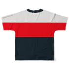 HAVE A BIKE DAY. ＠ SUZURIのHABDmoto(red/navy) フルグラフィックTシャツの背面