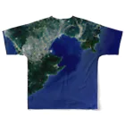 WEAR YOU AREの鹿児島県 肝属郡 Tシャツ 両面 All-Over Print T-Shirt :back