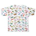 猫と釣り人のLURE_3CW_FGT All-Over Print T-Shirt :back