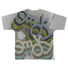 カニホイップのSmoky All-Over Print T-Shirt :back