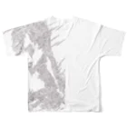 randomyokoの横顔 [抽象アート] All-Over Print T-Shirt :back