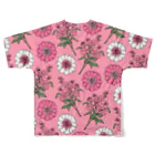 lg_hの花柄（ビビッドピンク） フルグラフィックTシャツの背面