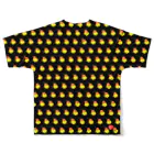 JIM-NET SHOPのCFP! ムハンマドの猫 blakc All-Over Print T-Shirt :back