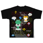 killer frogsのWALKINGTHEDOG All-Over Print T-Shirt :back