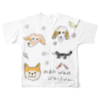 アウトドア大好き秋田犬の◇WanWanDaisuki◇ All-Over Print T-Shirt :back