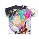 WilGato x MEGAMI ShopのMidori Hibiki - MEGAMI #09275 Merch  All-Over Print T-Shirt :back