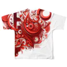 AliceDesignLab.のRed Heart #002 All-Over Print T-Shirt :back