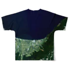 WEAR YOU AREの北海道 斜里郡 フルグラフィックTシャツの背面