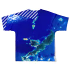 WEAR YOU AREの沖縄県 島尻郡 Tシャツ 両面 フルグラフィックTシャツの背面