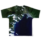 WEAR YOU AREの北海道 松前国道 Tシャツ 両面 All-Over Print T-Shirt :back