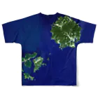 WEAR YOU AREの島根県 隠岐郡 Tシャツ 両面 フルグラフィックTシャツの背面