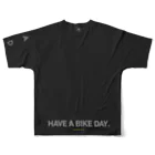 HAVE A BIKE DAY. ＠ SUZURIのHABD TECH フルグラフィックTシャツの背面