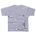 dizzyのNavy Stripes All-Over Print T-Shirt :back