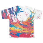 ROのPaint vortex フルグラフィックTシャツの背面