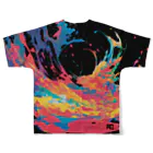 ROのPaint vortex フルグラフィックTシャツの背面