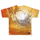 ROのPaint vortex フルグラフィックTシャツの背面