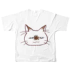 もつ子のねこちゃん フルグラフィックTシャツの背面