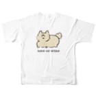 ワンニャンショップのひょっこりwan or nyan All-Over Print T-Shirt :back