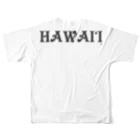ハワイスタイルクラブのHSC BLK LOGO フルグラフィックTシャツの背面